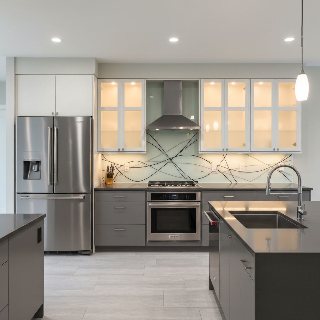 Kitchen Glass Backsplash